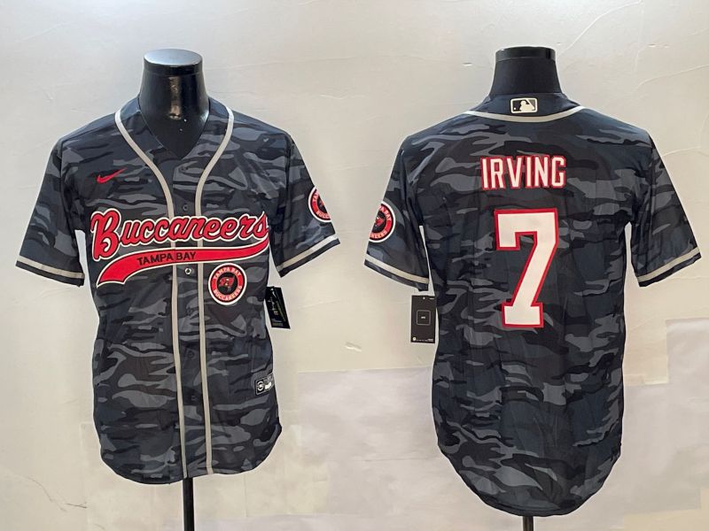 Men Tampa Bay Buccaneers #7 Irving Camo Joint Name 2024 Nike Limited NFL Jersey style 1->tampa bay buccaneers->NFL Jersey